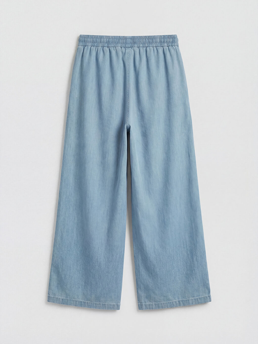 Elasticated Waist Wide Leg Women's Jeans-5