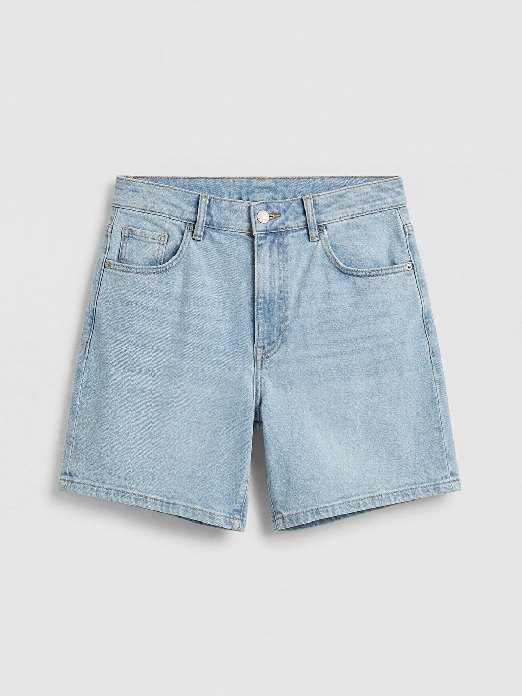 Woman Indigo Denim Shorts-4