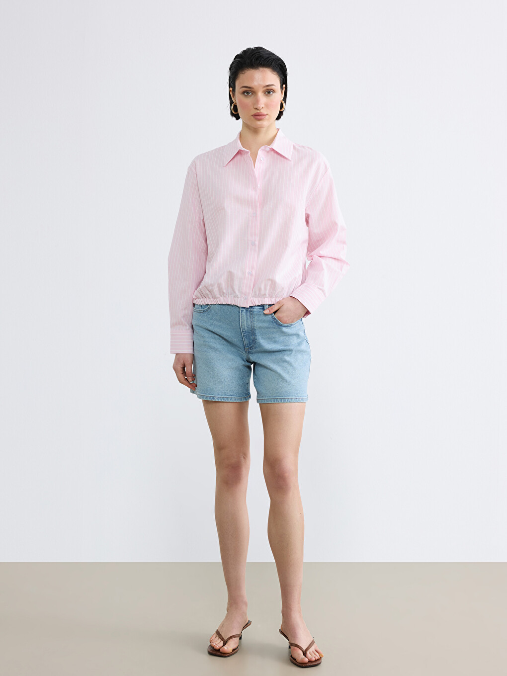 Woman Indigo Denim Shorts