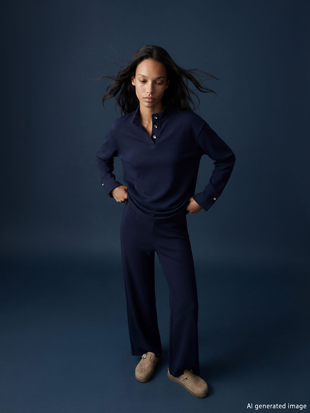 Woman NAVY Sweatpants