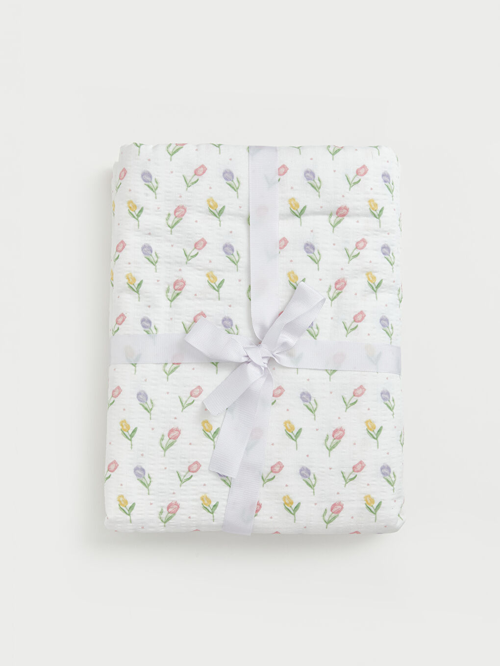 Karışık Çiçek Desenli Çift Kişilik Yatak Örtüsü 200x220 cm-1