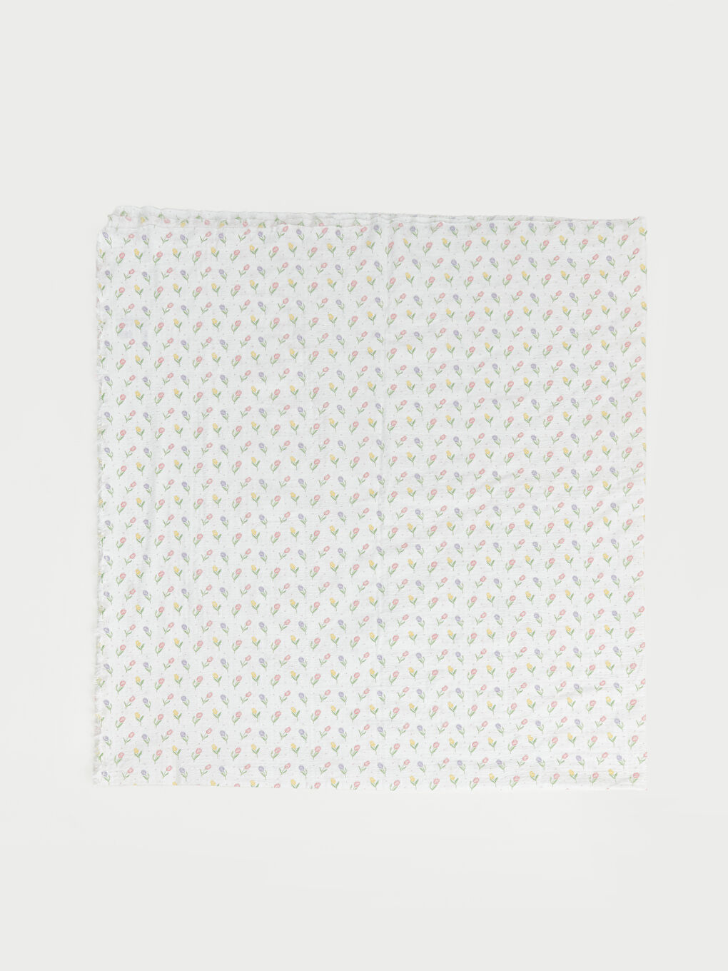 Karışık Çiçek Desenli Çift Kişilik Yatak Örtüsü 200x220 cm-3