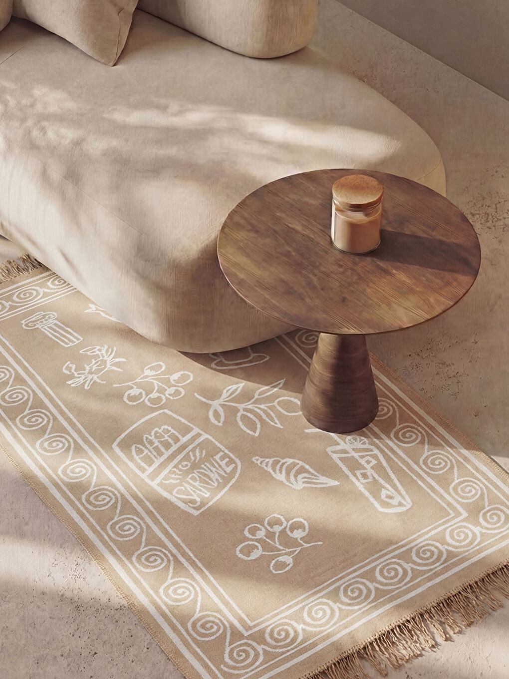 Tasseled Carpet 80x150 cm