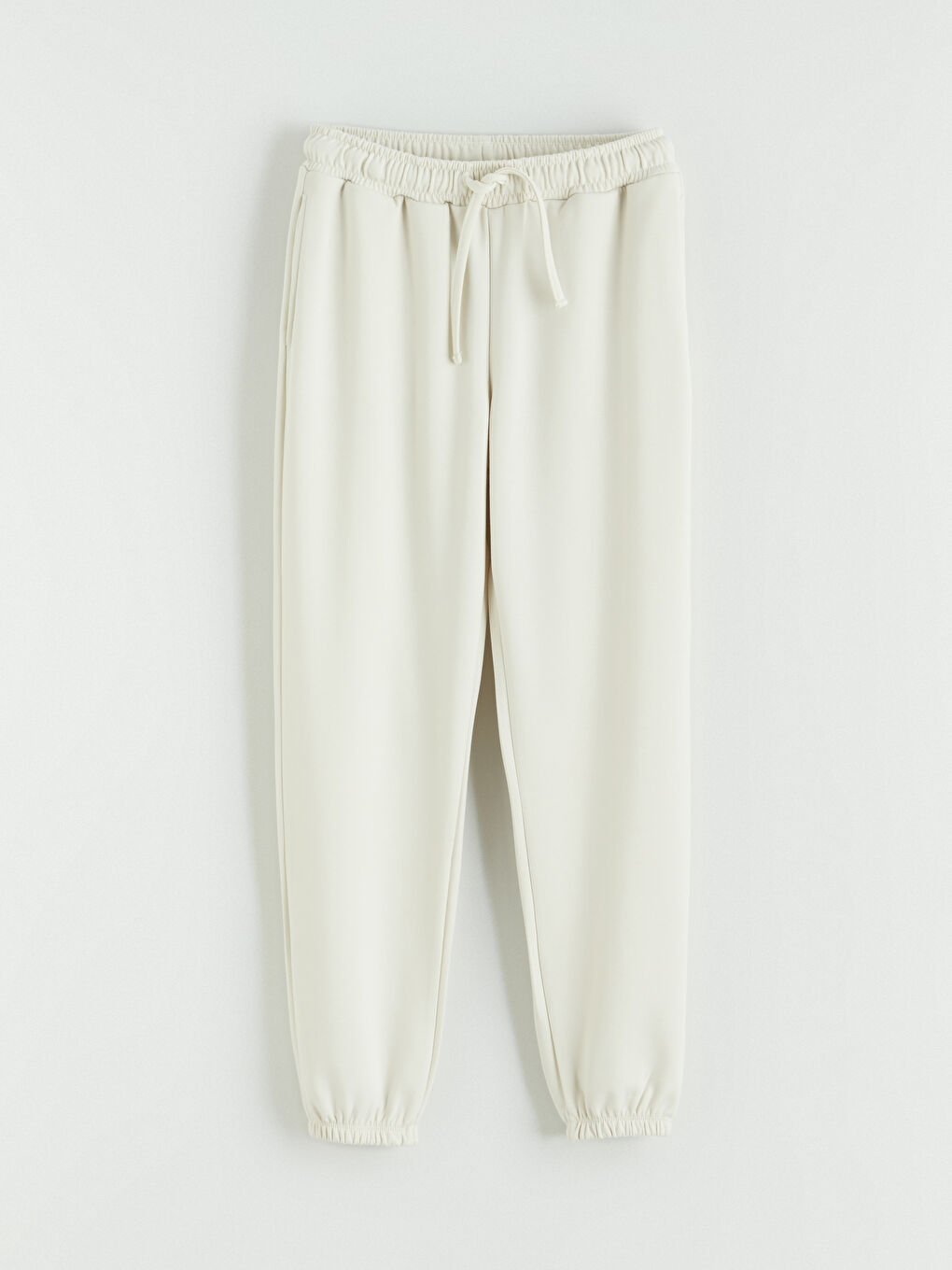 Gri Beli Lastikli Kadın Jogger Pijama Altı-4