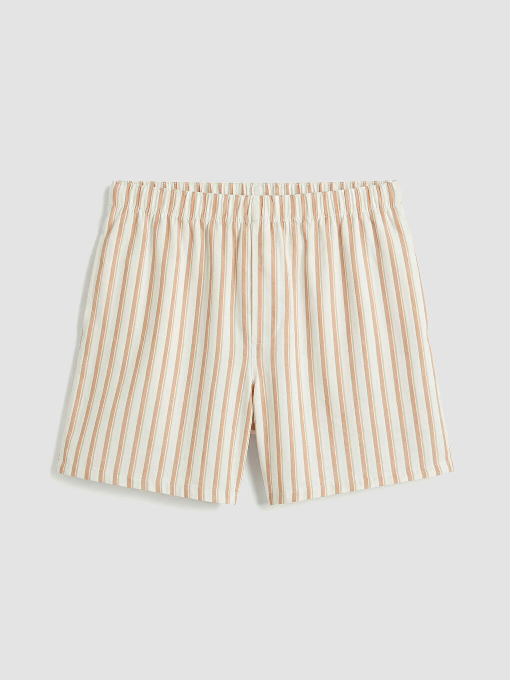 Ekru U Yaka Baskılı Kadın Şortlu Pijama Takımı-3