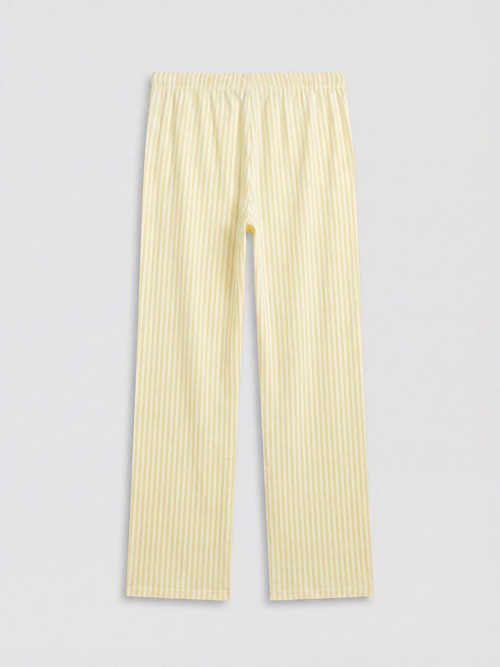 Sarı Çizgili Kadın Pijama Altı-1