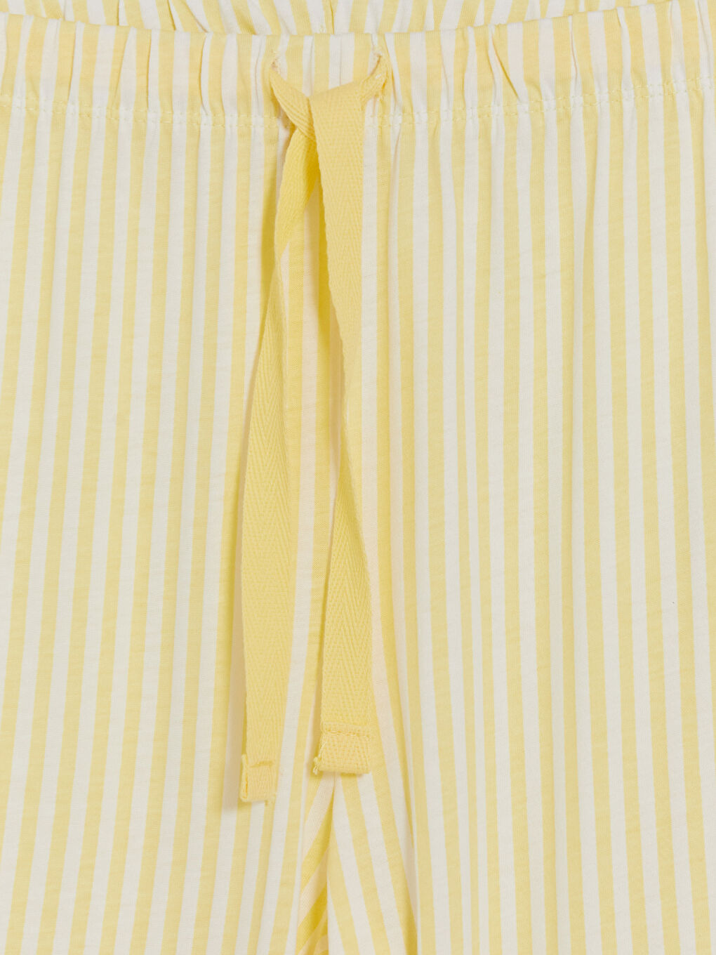 Sarı Çizgili Kadın Pijama Altı-2