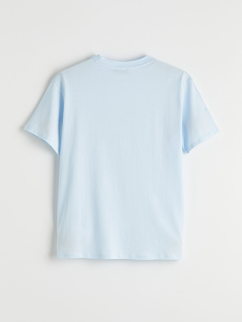 Mavi Bisiklet Yaka Baskılı Kadın Tişört-4