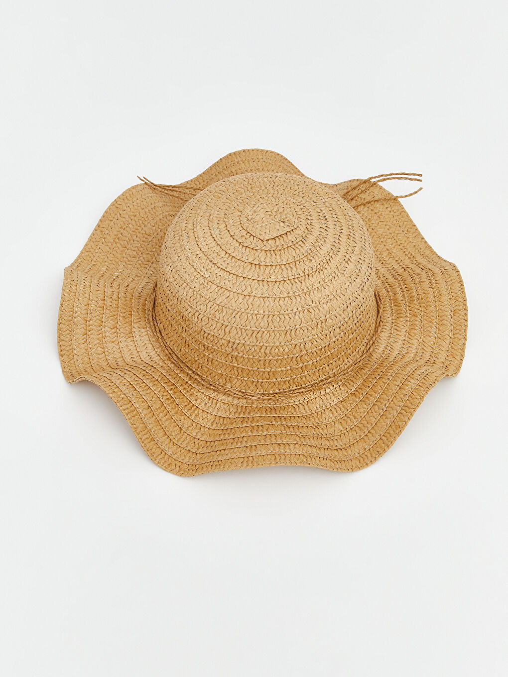 Girl BEIGE Straw Hat-1