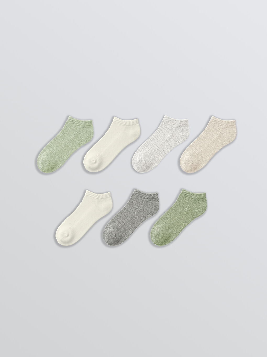 Women's Flat Ankle Socks 7-Pack