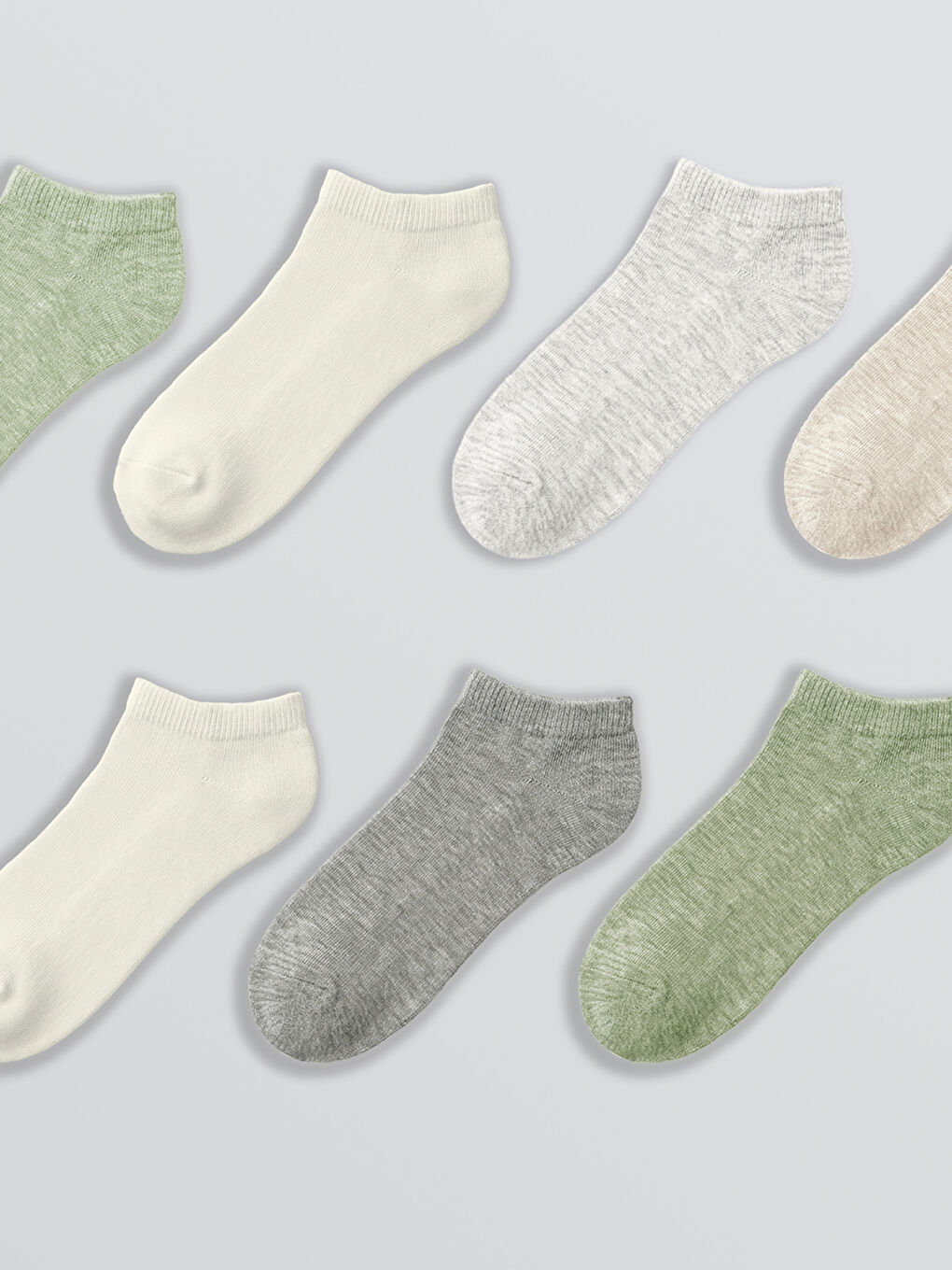 Women's Flat Ankle Socks 7-Pack-1