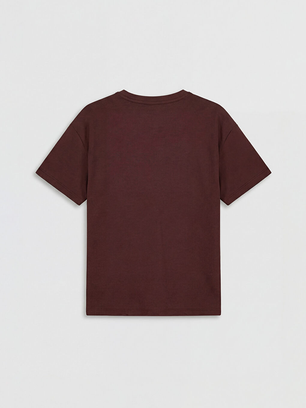 Kahverengi Bisiklet Yaka Cepli Kız Çocuk Tişört-1