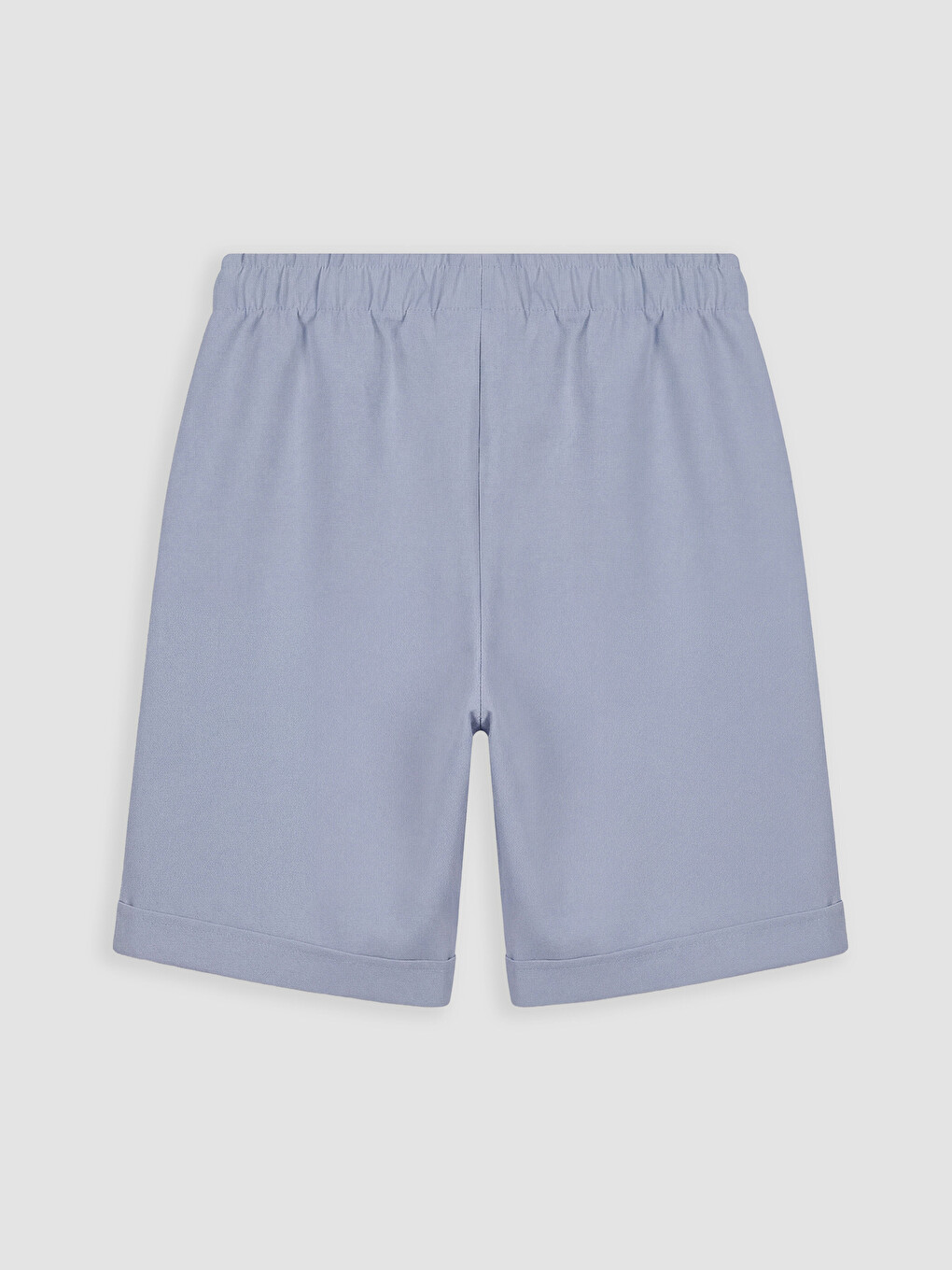 Mavi Beli Lastikli Regular Fit Kız Çocuk Şort-1
