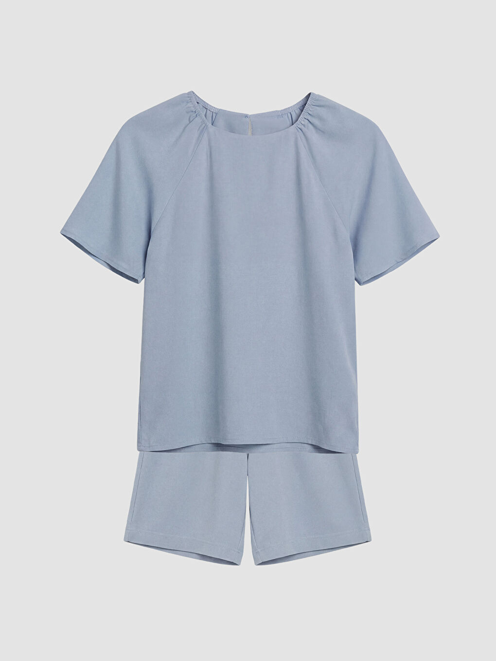 Mavi Kız Çocuk Şortlu Takım