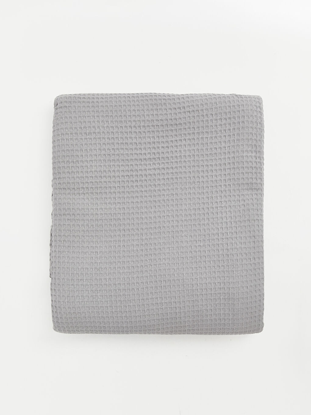 Gri Desenli Çift Kişilik Pamuklu Pike-1