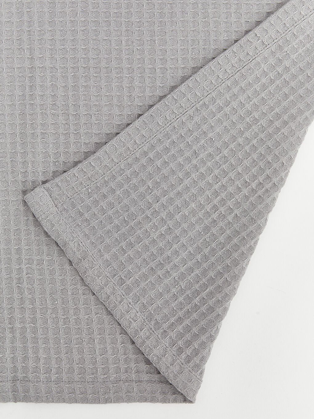 Gri Desenli Çift Kişilik Pamuklu Pike-2