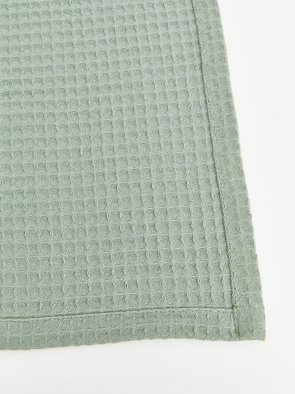 Yeşil Pamuklu Tek Kişilik Pike-4