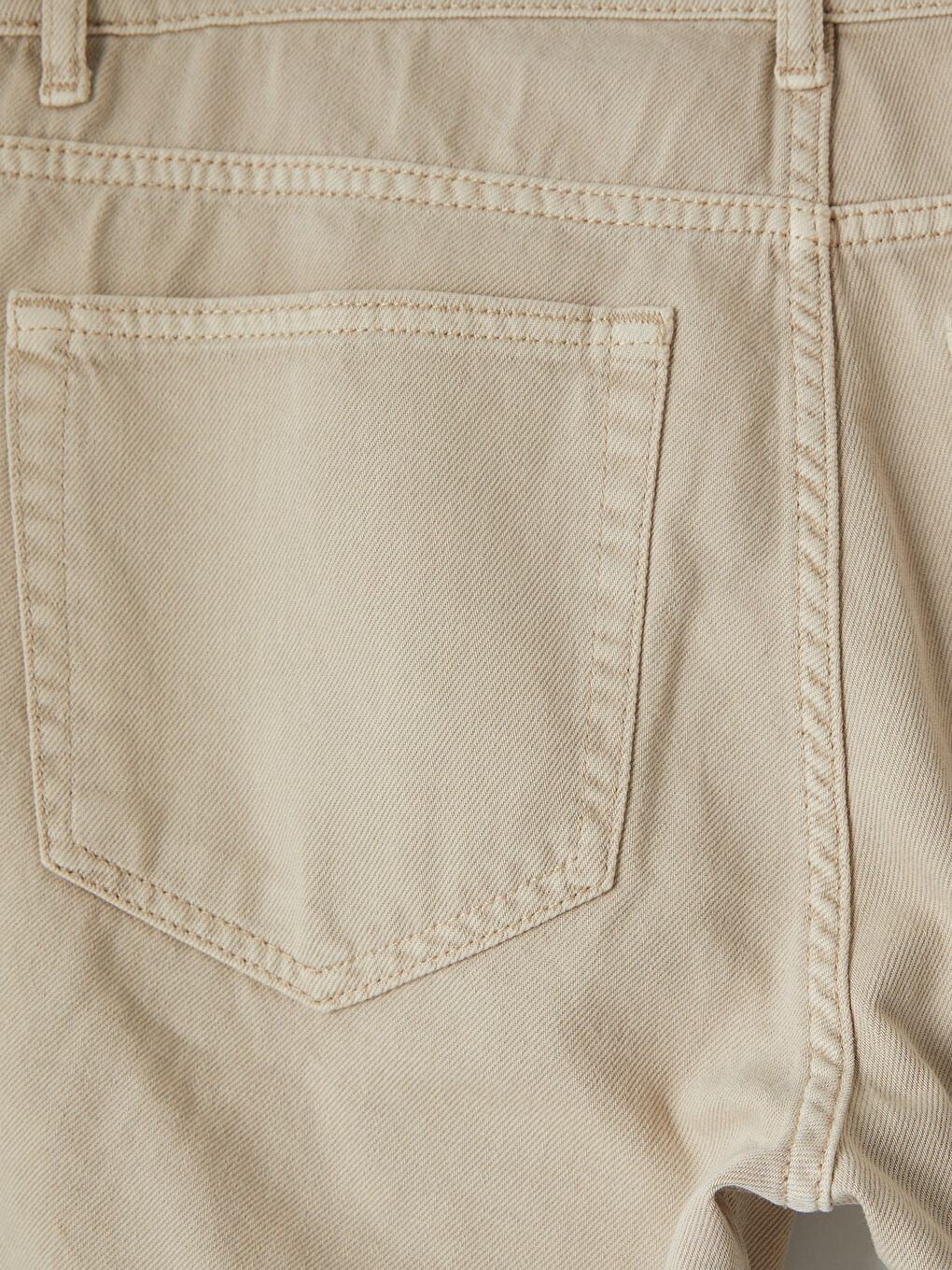 Bej Regular Fit Erkek Jean Şort-3