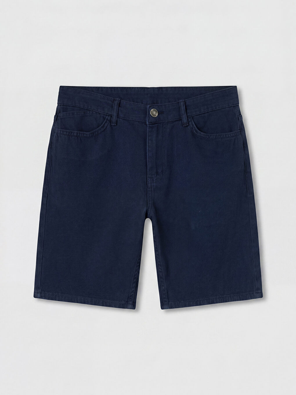 Lacivert Regular Fit Erkek Jean Şort
