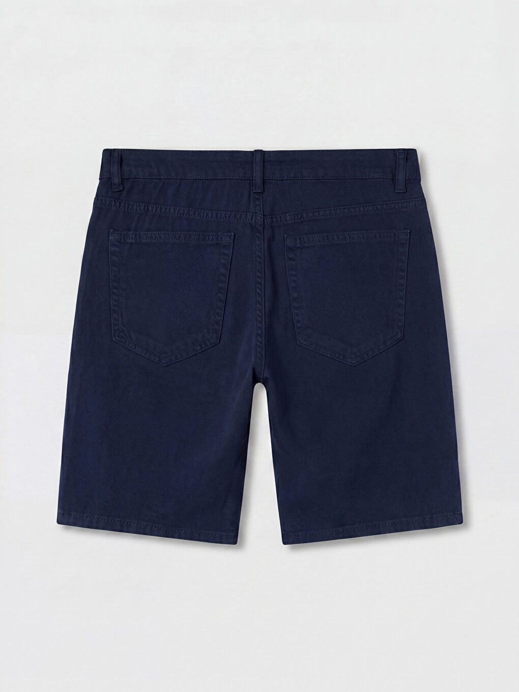 Lacivert Regular Fit Erkek Jean Şort-1