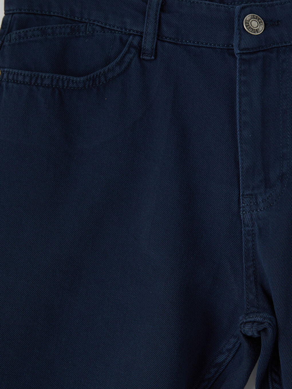Lacivert Regular Fit Erkek Jean Şort-2