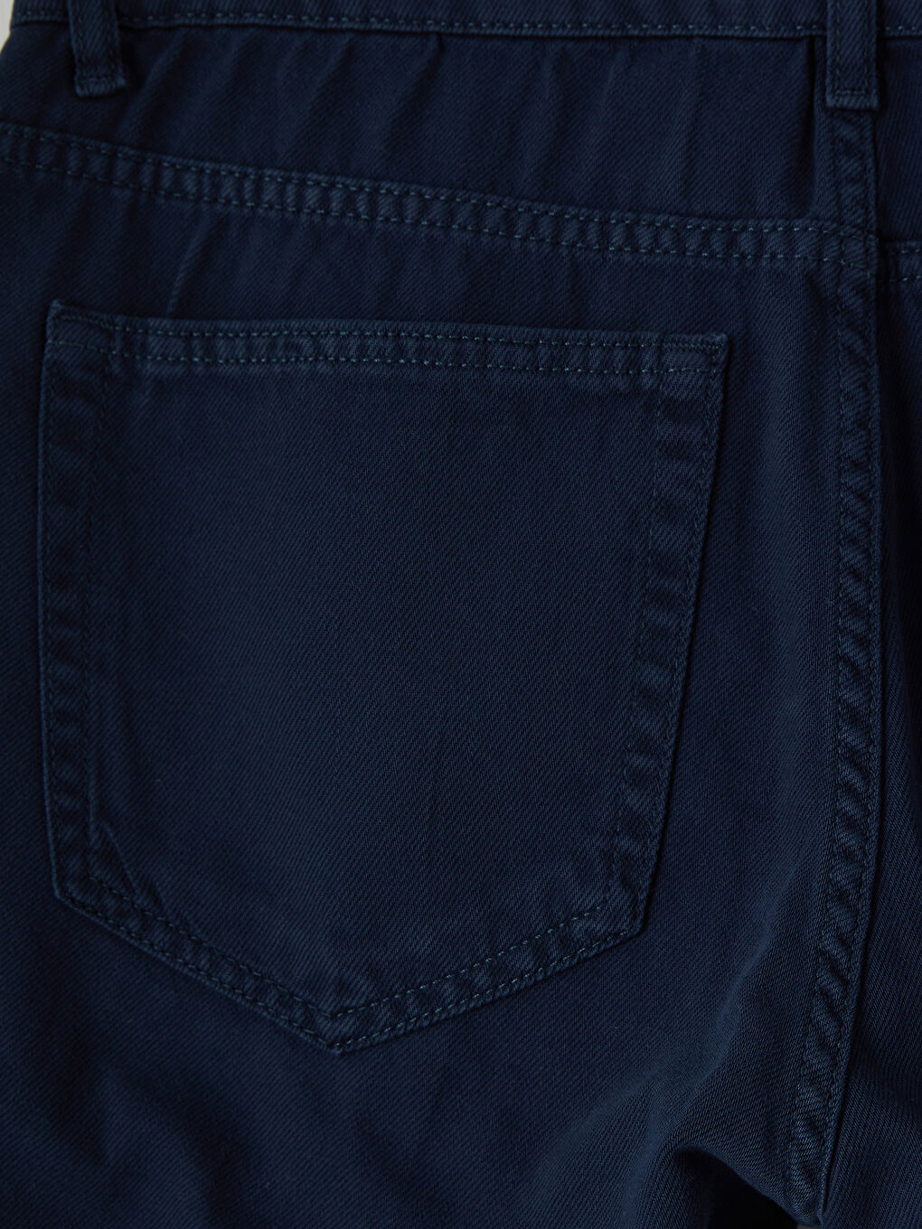 Lacivert Regular Fit Erkek Jean Şort-3
