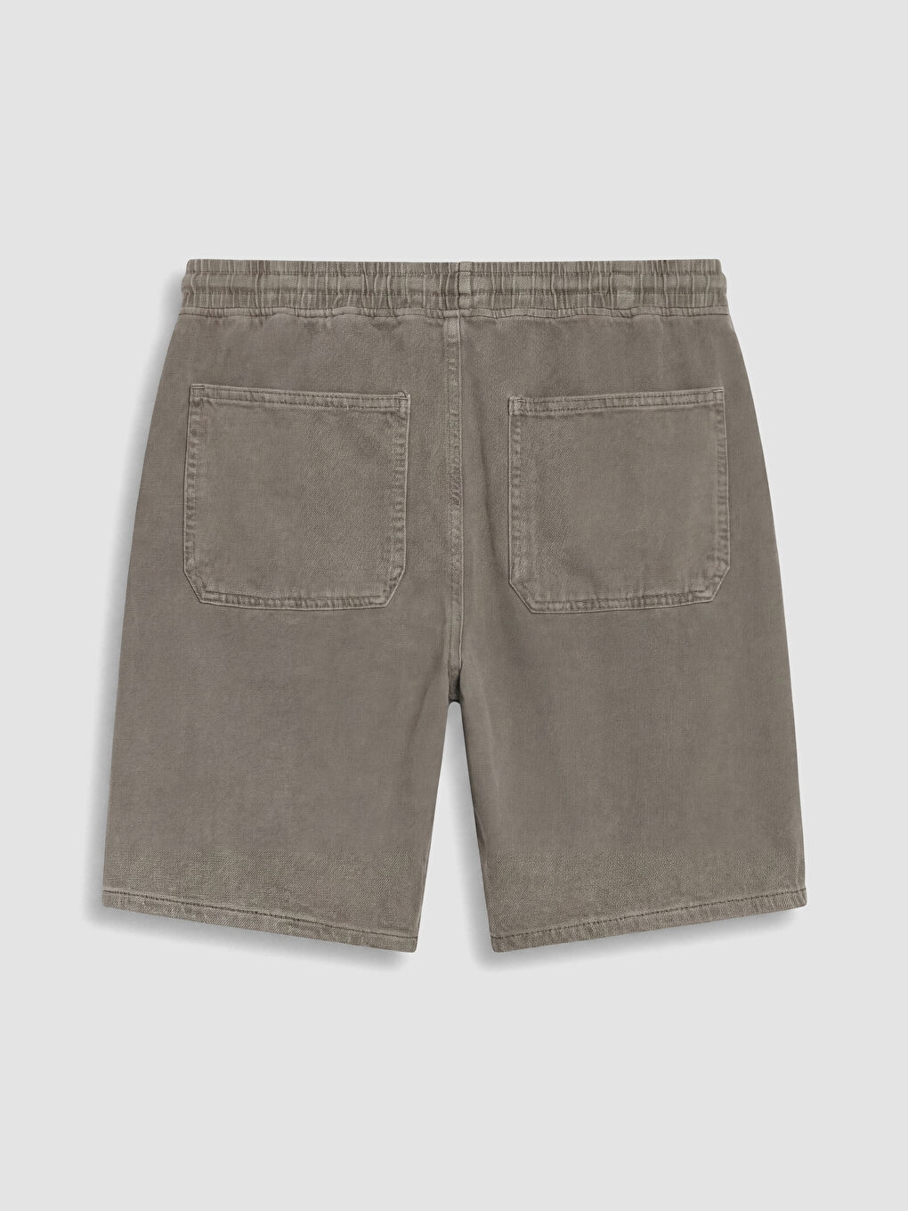 Haki Relax Fit Erkek Jean Şort-2
