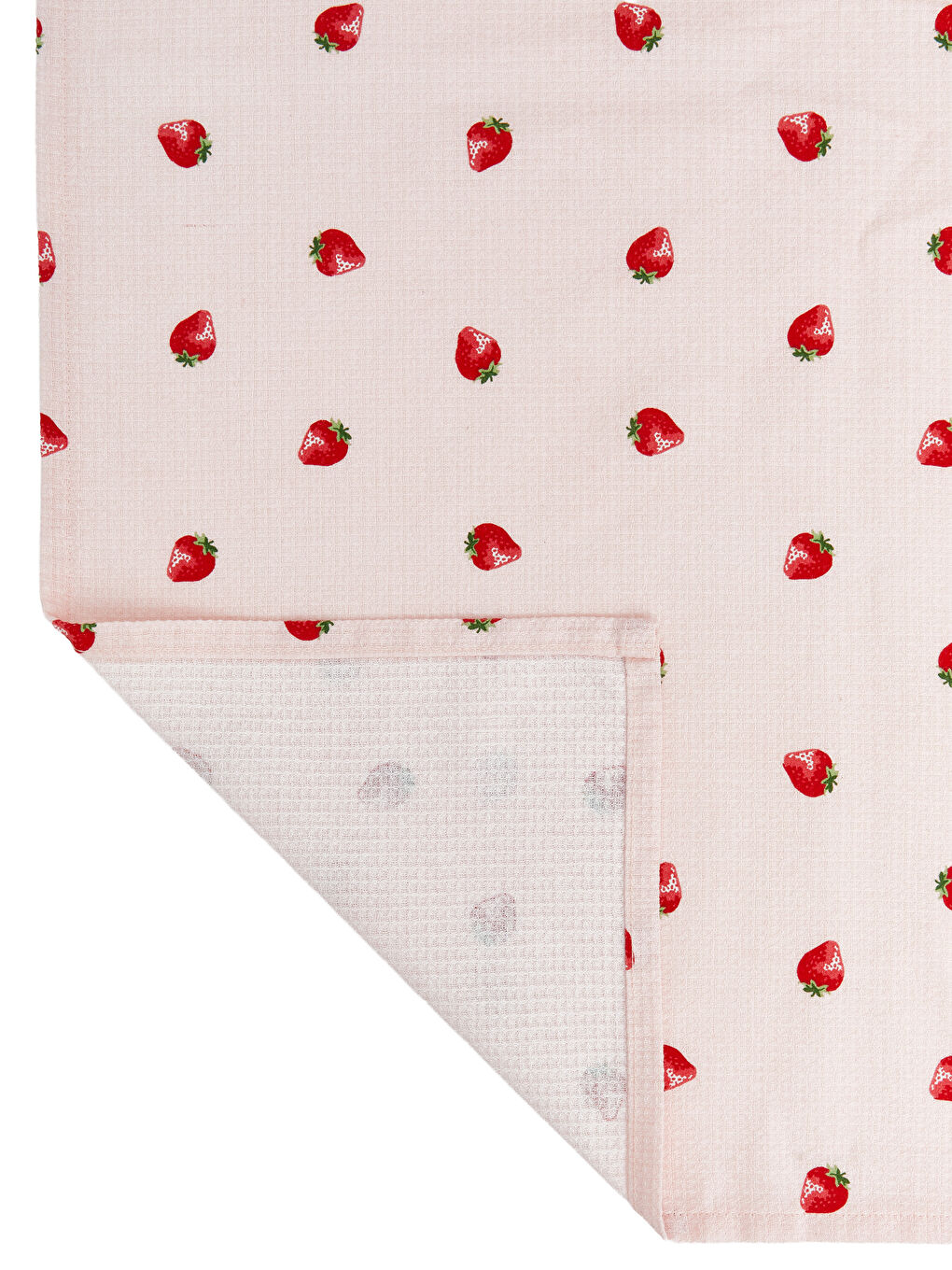 Strawberry Patterned Single Pique 160x220 cm-3