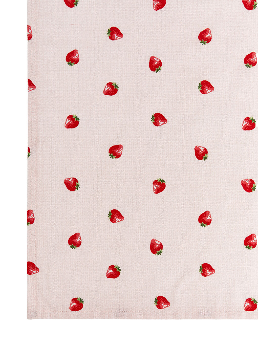Strawberry Patterned Single Pique 160x220 cm-4