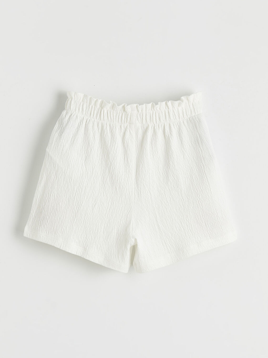 Elastic Waist Embroidered Girls' Shorts-1