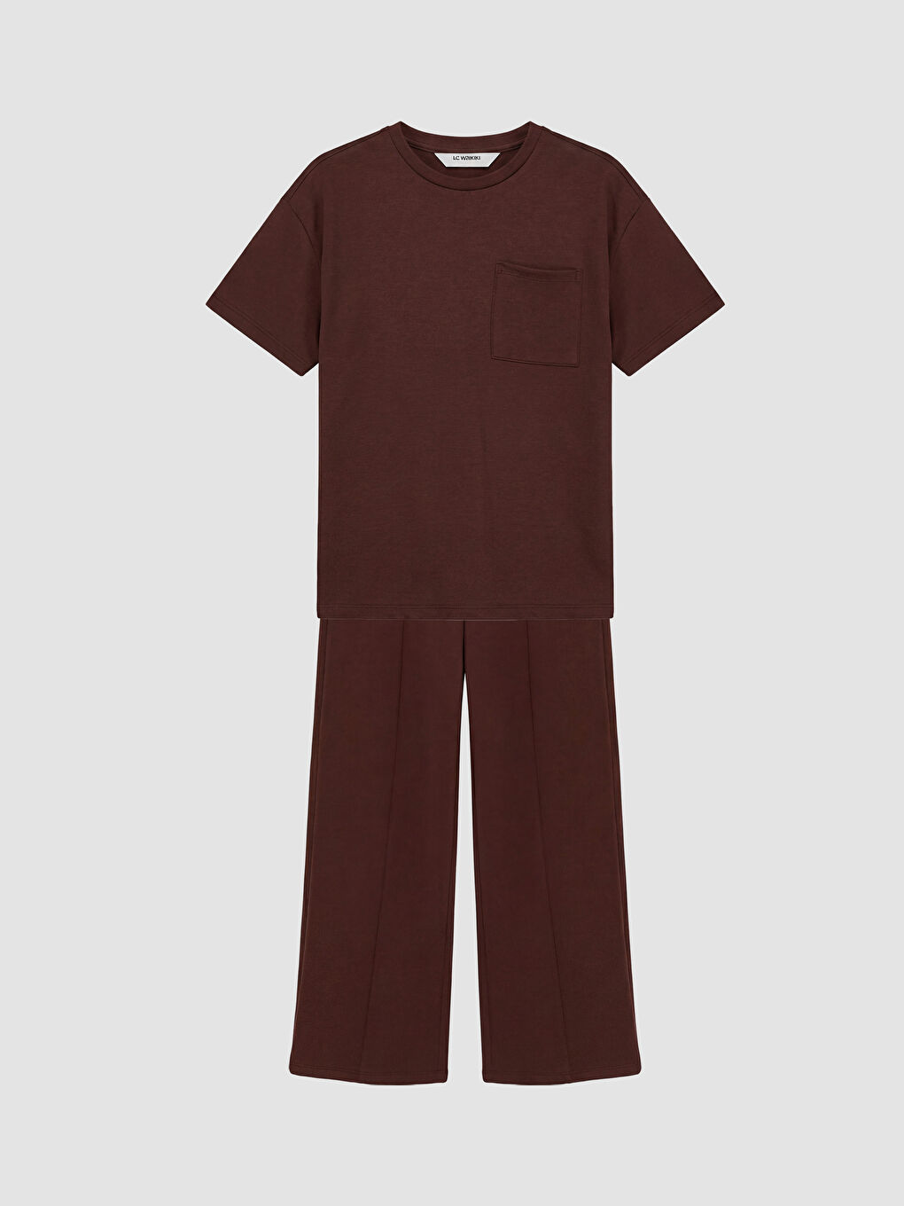 Kahverengi Cepli Kız Çocuk Soft Touch Takım