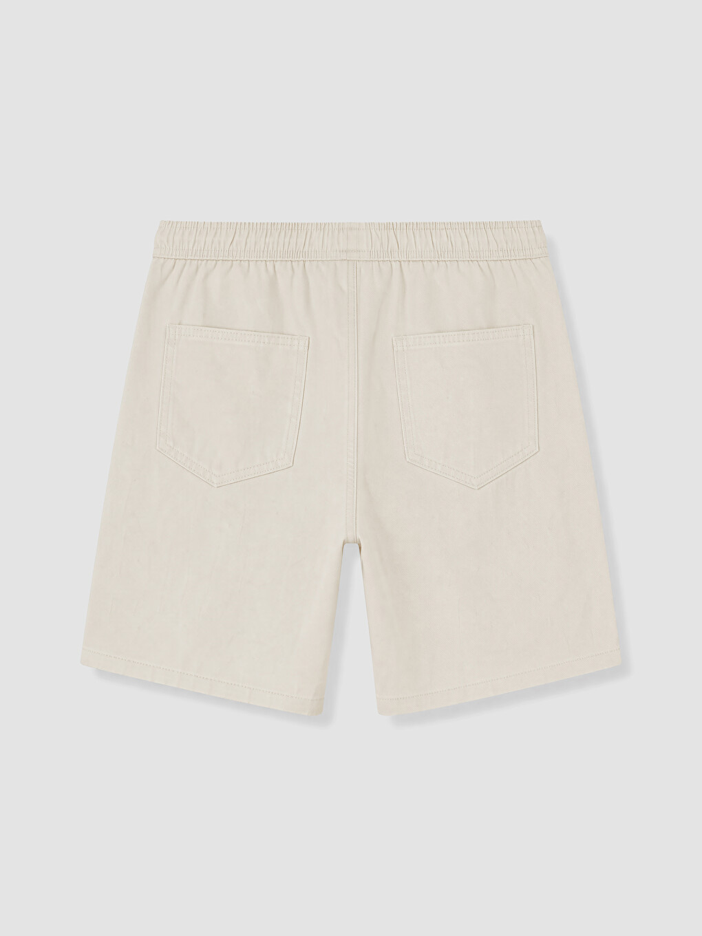 Man Ecru Denim Shorts-5