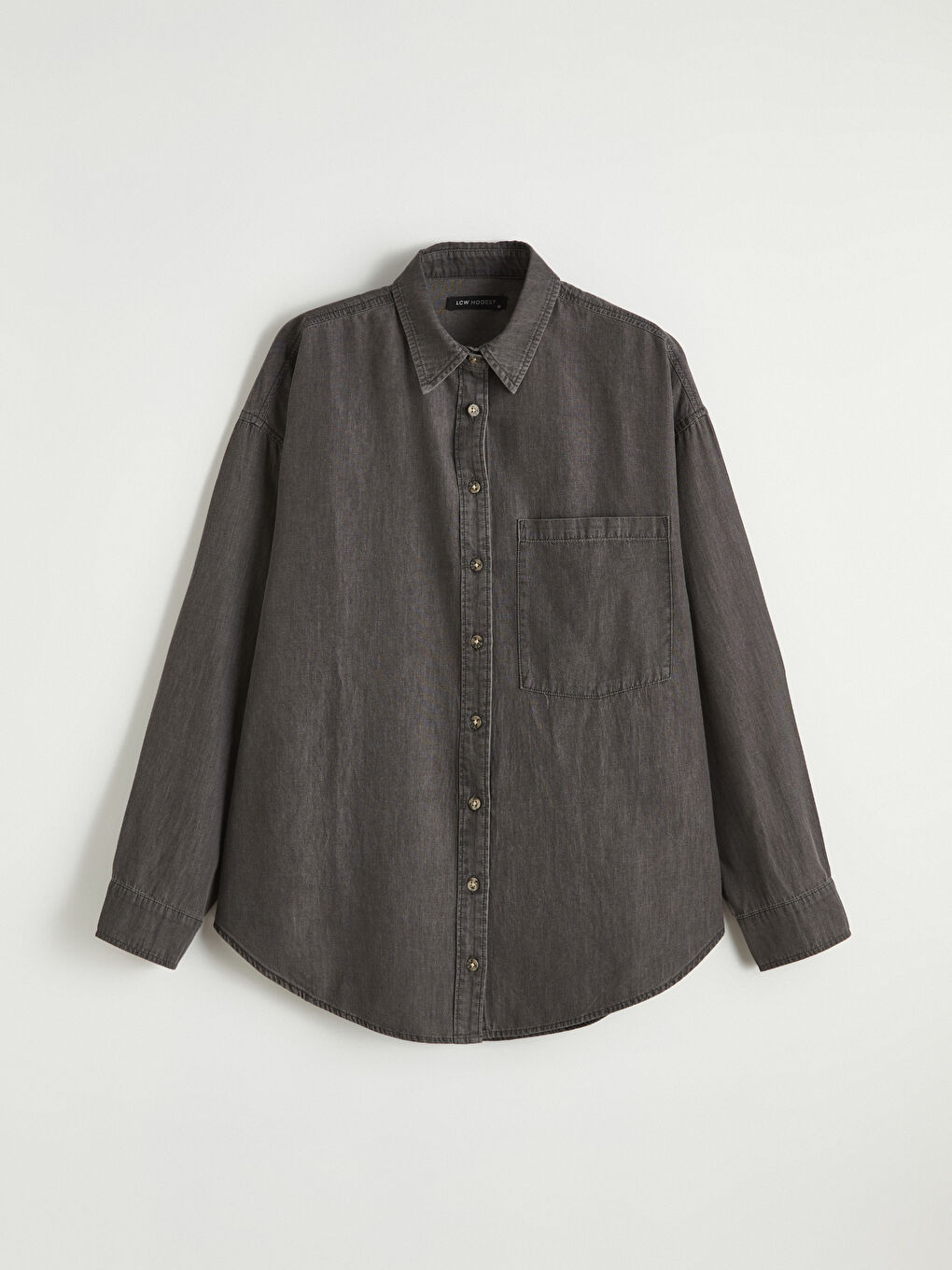 Oversize Women's Denim Shirt Tunic-4