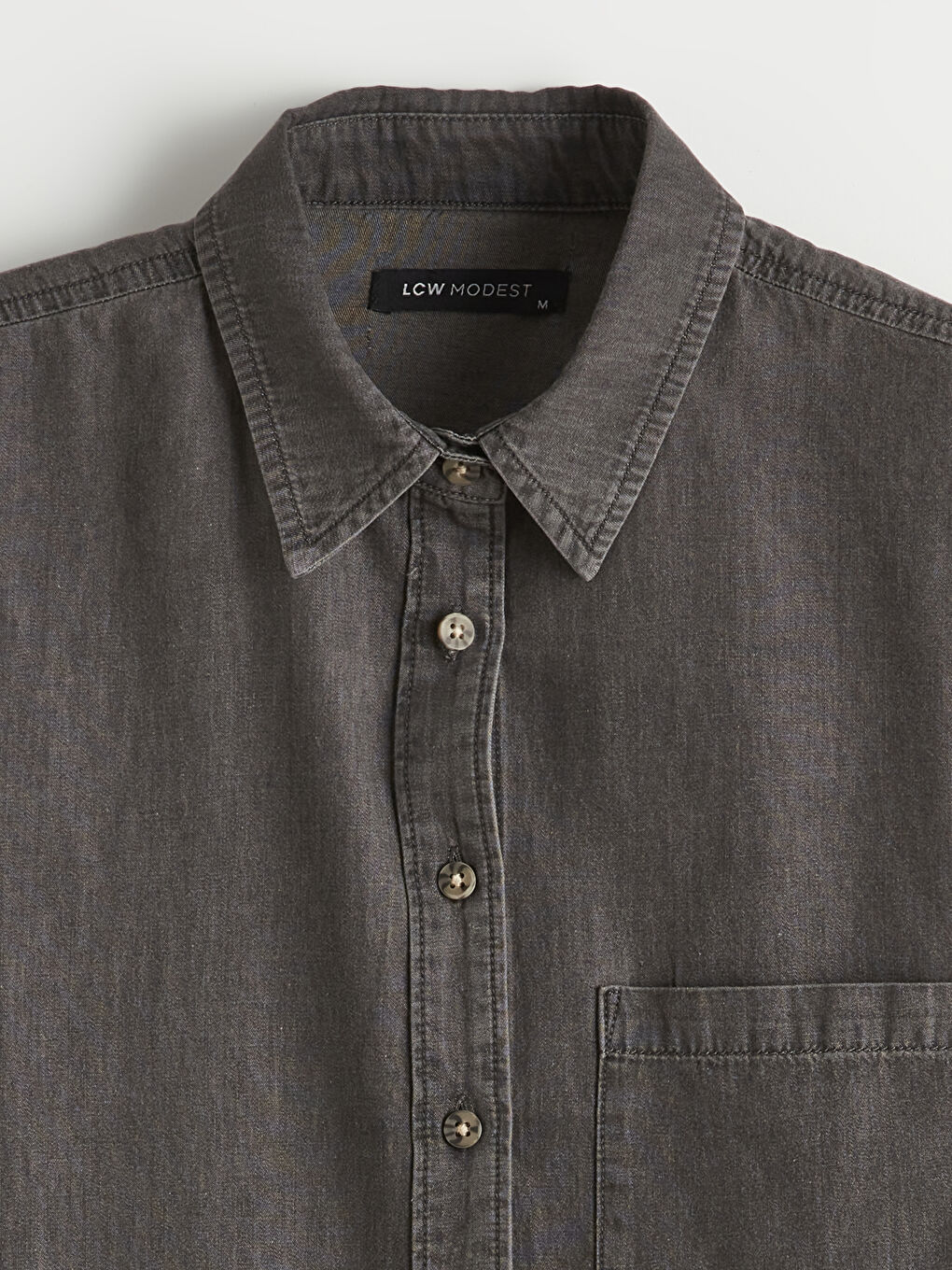 Oversize Women's Denim Shirt Tunic-5