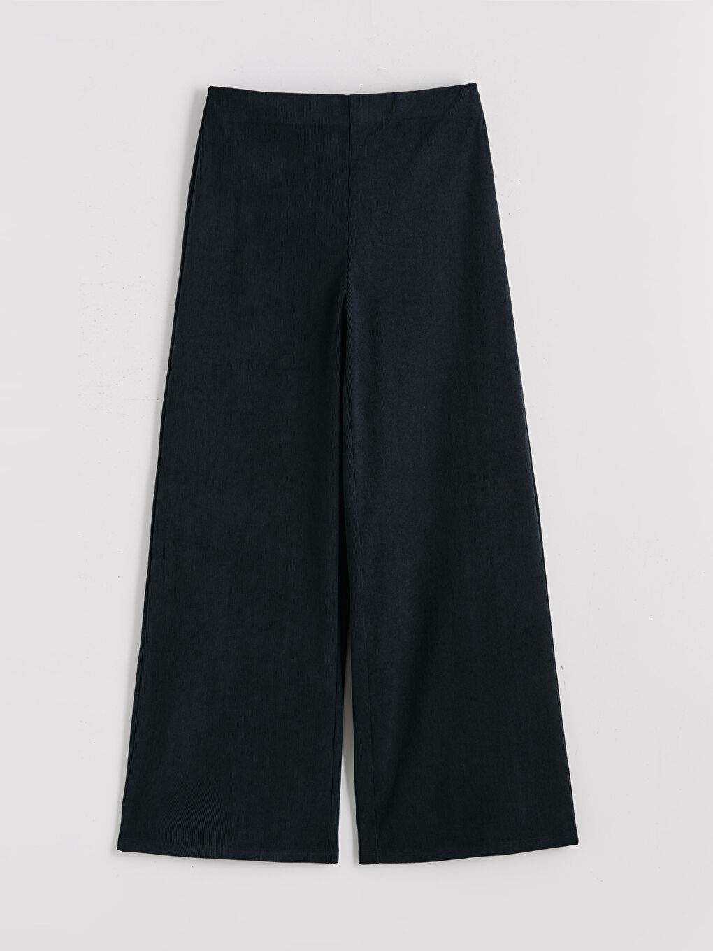 Elastic Waist Women's Velvet Trousers-4