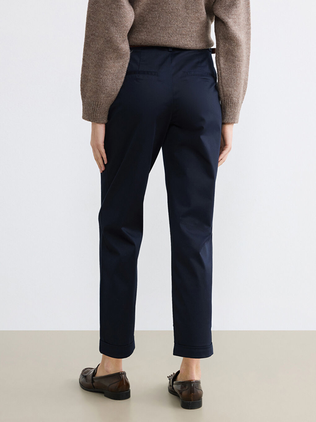 Woman NAVY Trousers-3