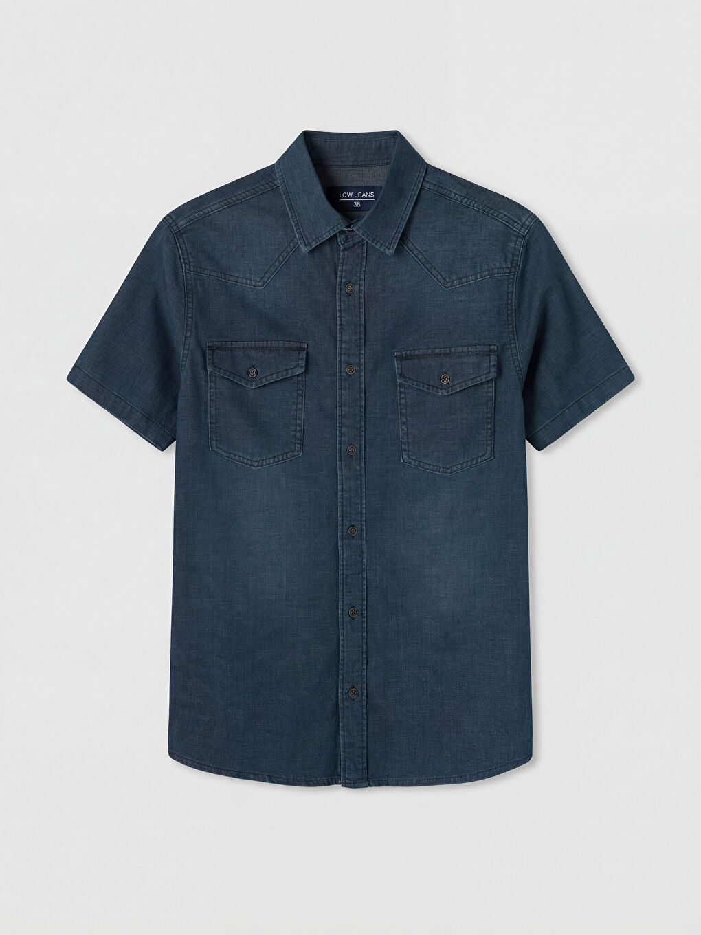 İndigo Regular Fit Erkek Jean Gömlek