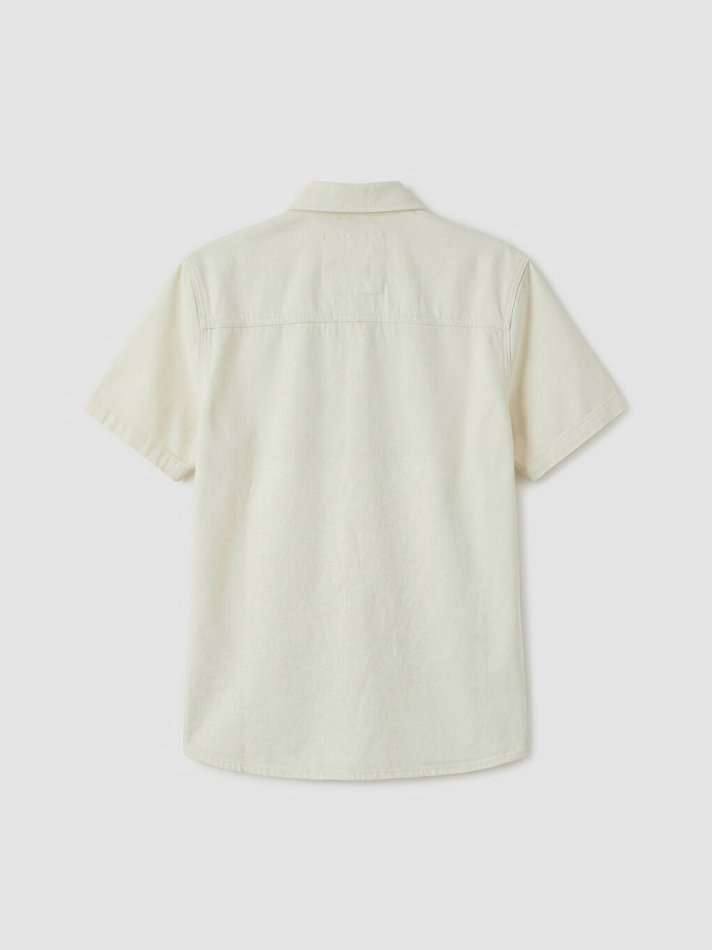 Bej Loose Fit Erkek Jean Gömlek-1