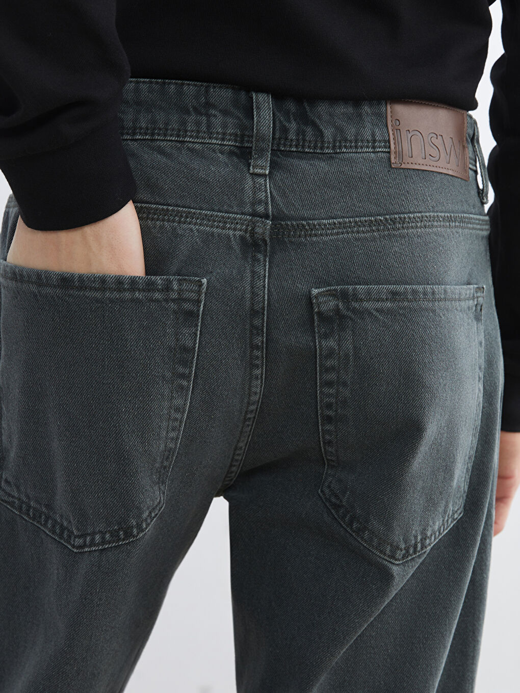 Yeşil 745 Baggy Fit Erkek Jean Pantolon-3