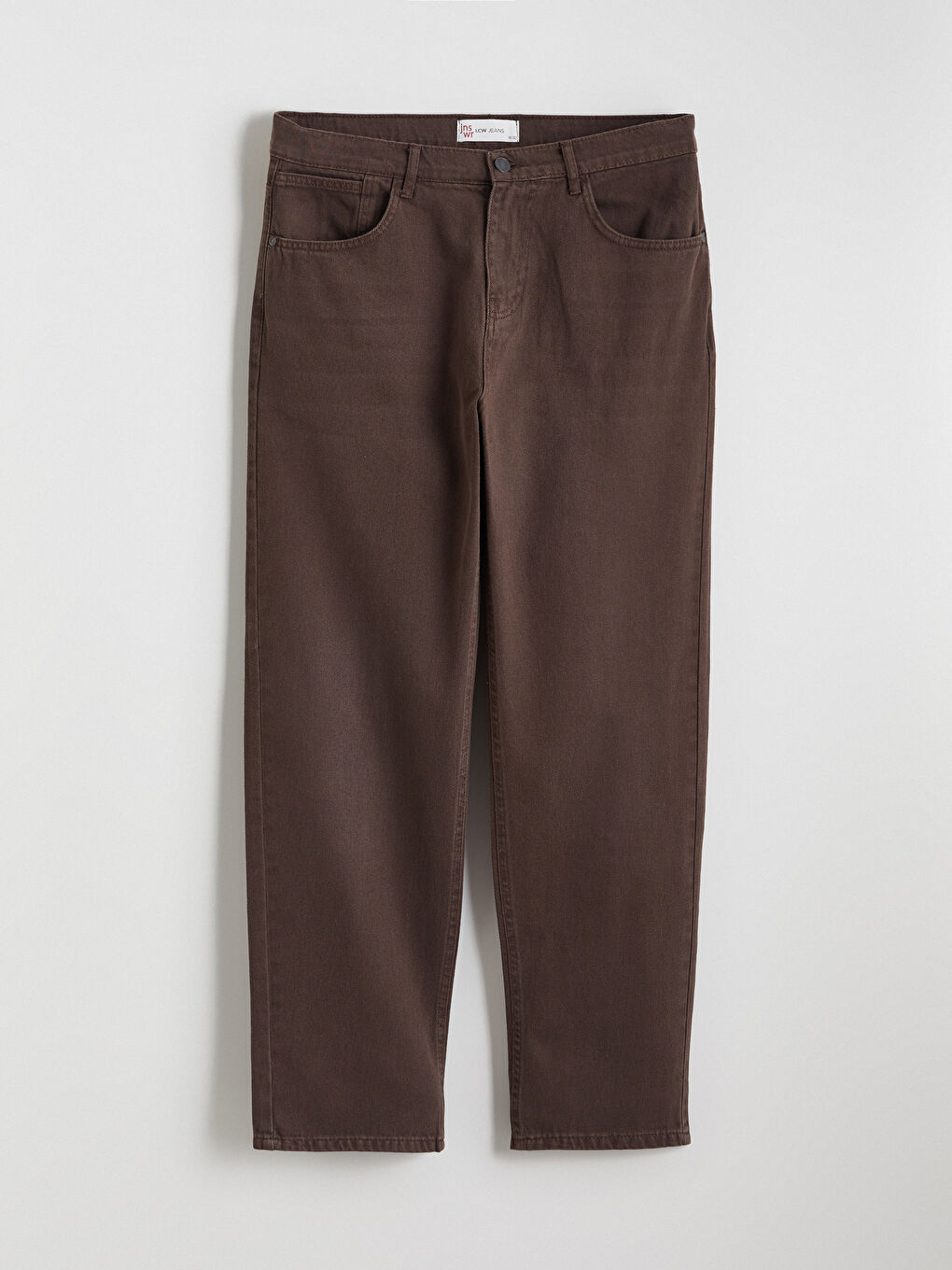 Kahverengi Baggy Fit Erkek Jean Pantolon-4