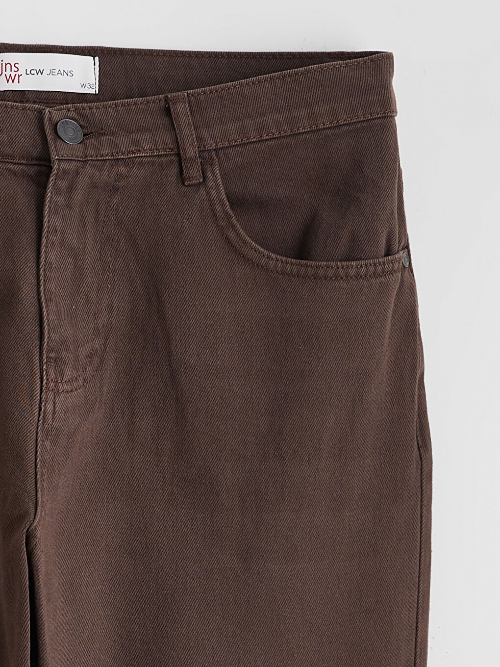 Kahverengi Baggy Fit Erkek Jean Pantolon-6