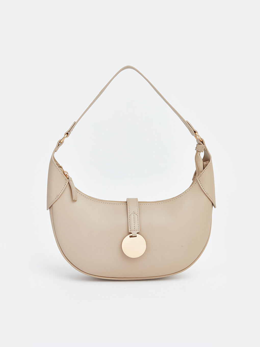 Women's Shoulder Bag with Metal Accessories