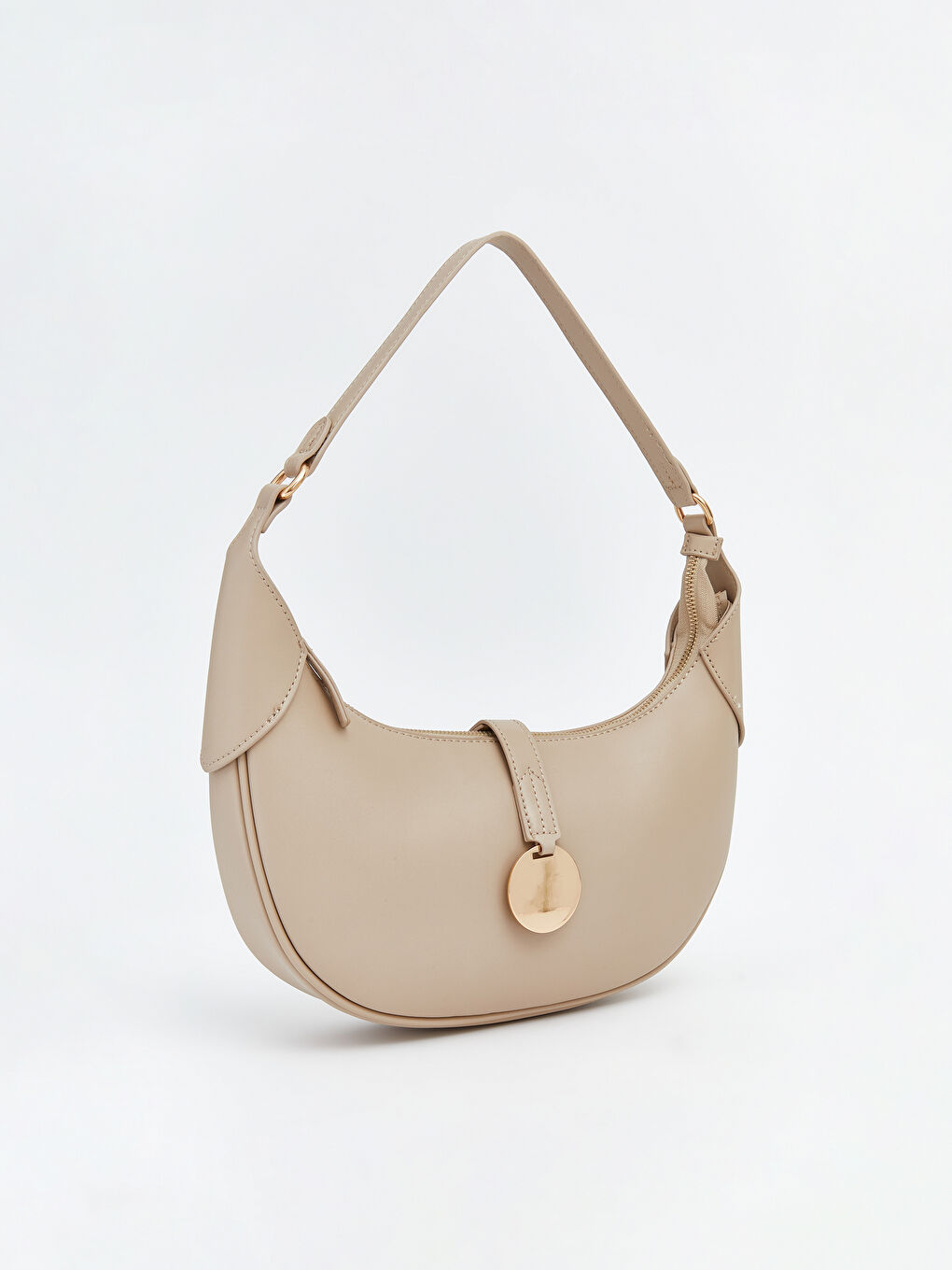 Women's Shoulder Bag with Metal Accessories-1