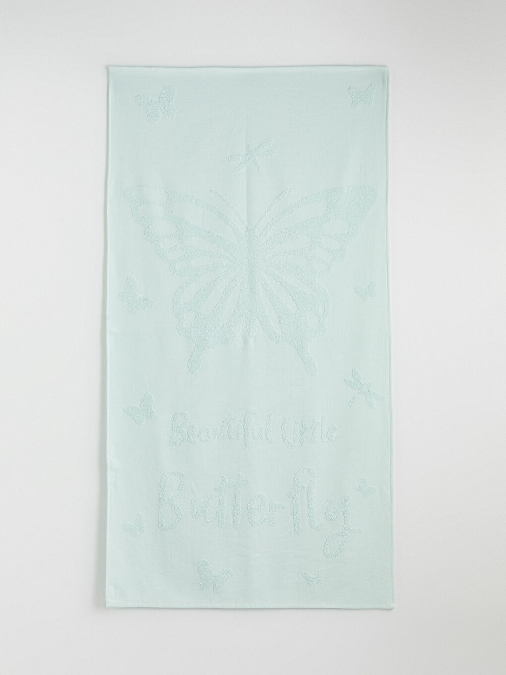 Turkuaz Desenli Kız Çocuk Plaj Havlusu 70x140 cm-1