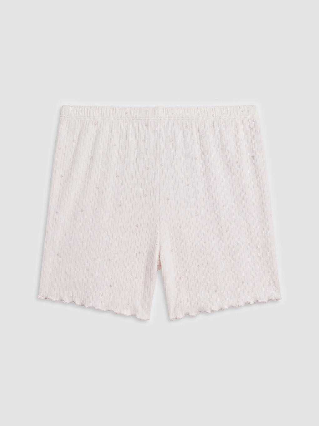 Lila Puantiyeli Kadın Şortlu Pijama Takımı-10