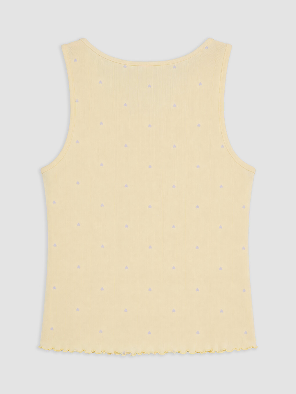 Sarı Kalp Desenli Kadın Pijama Takım-6