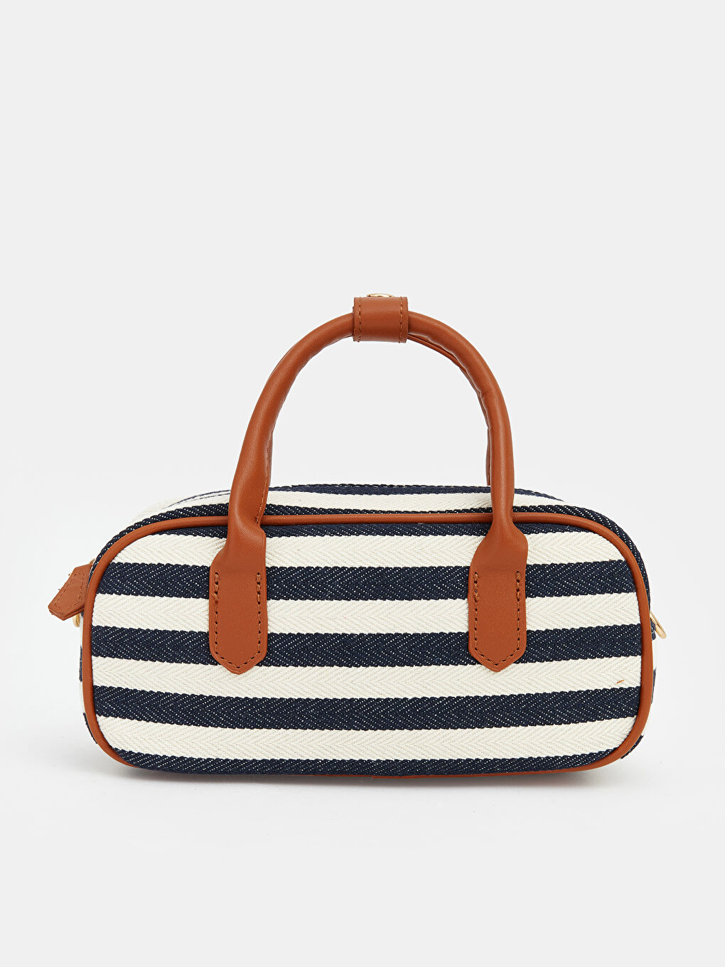 Striped Patterned Canvas Women's Shoulder Bag