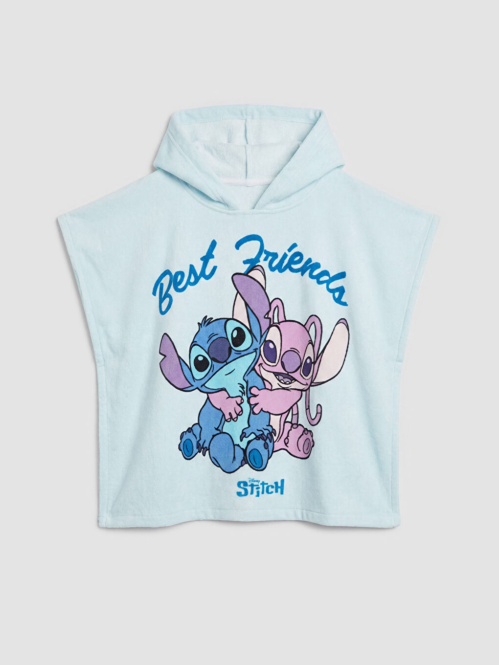 Karışık Lilo ve Stitch Baskılı Erkek Çocuk Panço Havlu-1