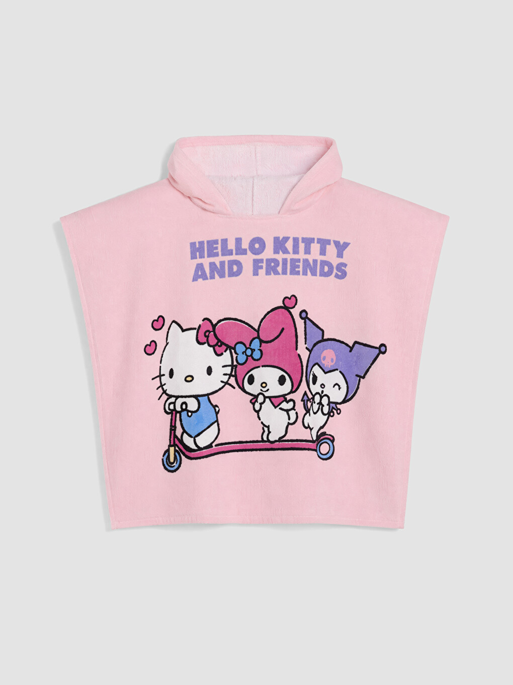 Hello Kitty Printed Girls' Poncho Towel