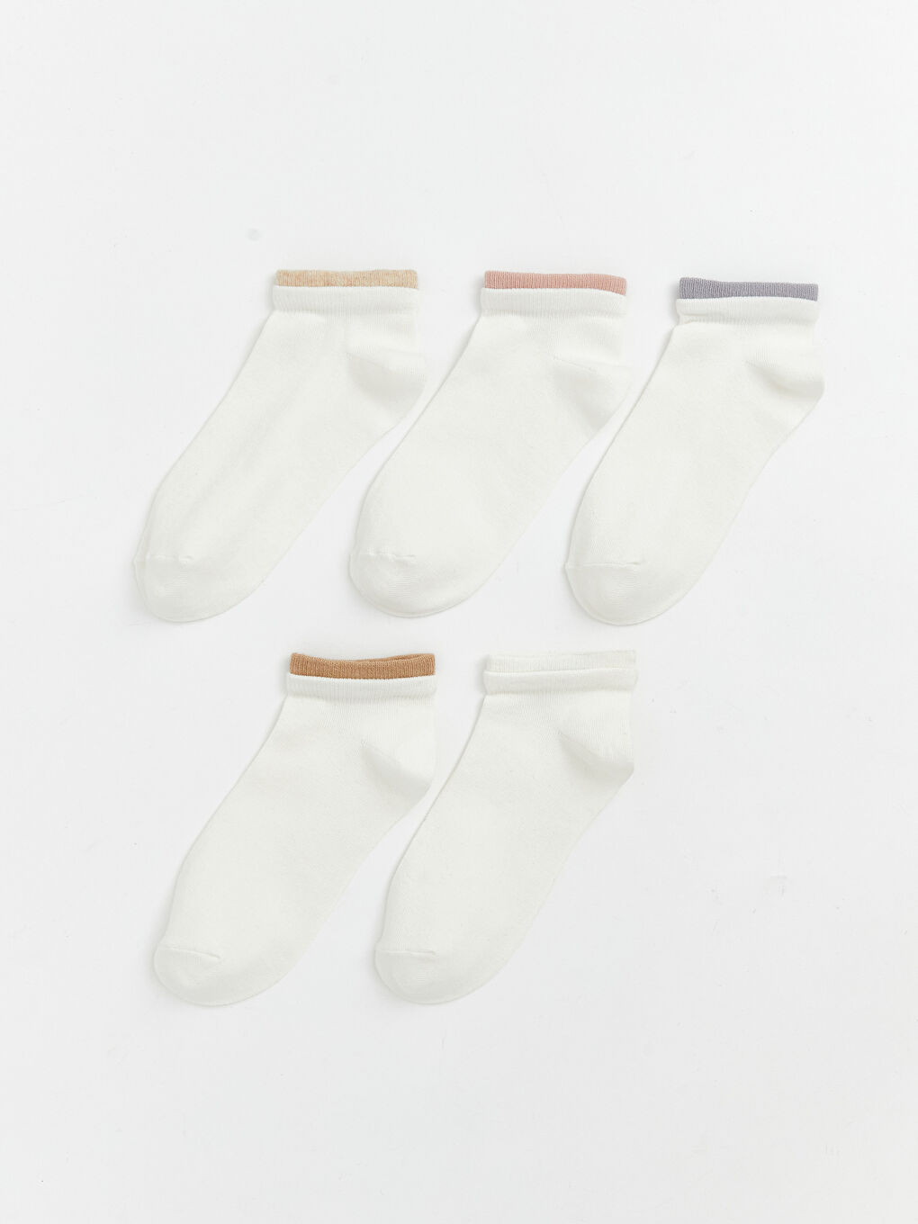 جوارب رياضة نساء بسيطة، خمسة ديال الباكات